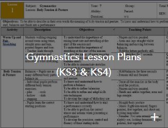 Gymnastic lesson plans
